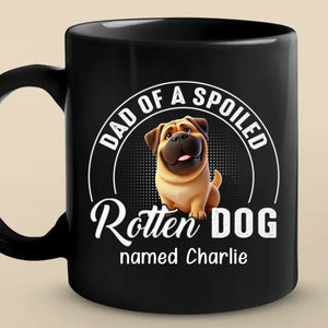Fur, Chaos, And A Whole Lot Of Attitude - Dog & Cat Personalized Custom Black Mug - Gift For Pet Owners, Pet Lovers