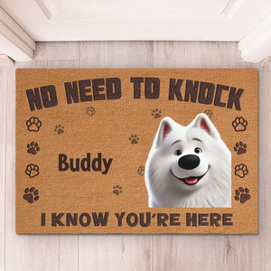 Home Protected By Paws - Dog Personalized Custom Home Decor Decorative Mat - House Warming Gift For Pet Owners, Pet Lovers