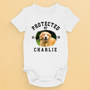 Custom Photo Loyalty Has Four Paws - Dog & Cat Personalized Custom Baby Onesie - Baby Shower Gift, Gift For Pet Owners, Pet Lovers