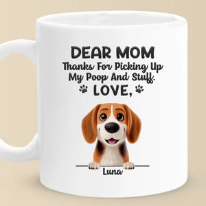 A Special Thanks From Your Fur Baby - Dog Personalized Custom Mug - Gift For Pet Owners, Pet Lovers