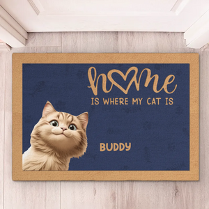 A Home Isn’t Complete Without Paws On The Floor - Dog & Cat Personalized Custom Home Decor Decorative Mat - House Warming Gift For Pet Owners, Pet Lovers