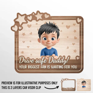 Wherever You Go, Our Love Follows - Family Personalized Custom Car Visor Clip - Gift For Family Members