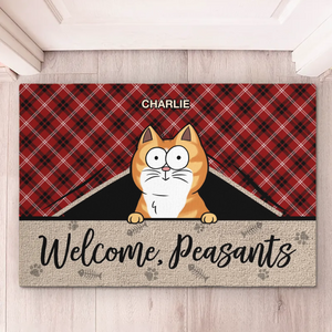 The Best Therapist Has Fur And Four Legs - Cat Personalized Custom Home Decor Decorative Mat - House Warming Gift For Pet Owners, Pet Lovers