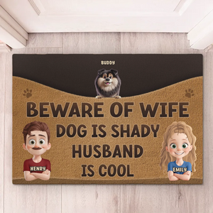 Furry Friends Make The Best Family - Dog Personalized Custom Home Decor Decorative Mat - House Warming Gift For Pet Owners, Pet Lovers