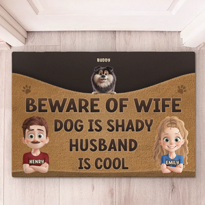 Furry Friends Make The Best Family - Dog Personalized Custom Home Decor Decorative Mat - House Warming Gift For Pet Owners, Pet Lovers