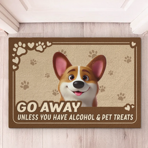 Humans Should Come With Treats - Dog & Cat Personalized Custom Home Decor Decorative Mat - House Warming Gift For Pet Owners, Pet Lovers