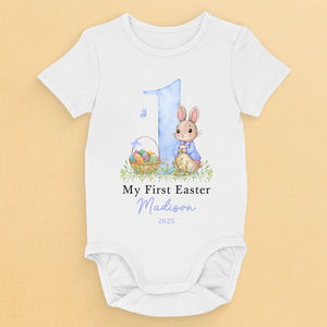 First Easter, Endless Cuddles - Family Personalized Custom Baby Onesie - Easter Gift For Baby Kids, Newborn Baby