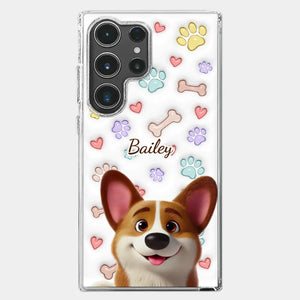 Four Paws, One Heart - Dog Personalized Custom 3D Inflated Effect Printed Clear Phone Case - Gift For Pet Owners, Pet Lovers