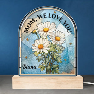 A Mother’s Love Is The Greatest Gift - Family Personalized Custom Shaped 3D LED Light - Mother's Day, Gift For Mom