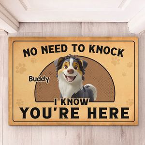 Furry Security System Activated - Dog Personalized Custom Home Decor Decorative Mat - House Warming Gift For Pet Owners, Pet Lovers