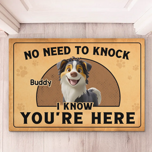 Furry Security System Activated - Dog Personalized Custom Home Decor Decorative Mat - House Warming Gift For Pet Owners, Pet Lovers