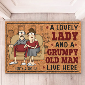 A Lifetime Of Love, Laughter - Couple Personalized Custom Home Decor Decorative Mat - House Warming Gift For Husband Wife, Anniversary