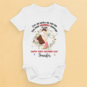 The Best Mommy Ever - Family Personalized Custom Baby Onesie - Mother's Day, Baby Shower Gift, Gift For First Mom