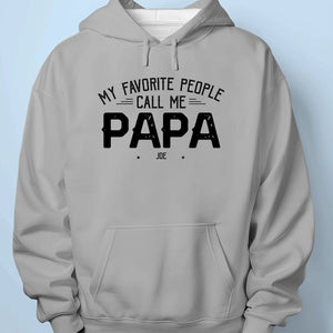 Being Papa Is My Greatest Blessing - Family Personalized Custom Unisex T-Shirt, Premium T-shirt, Hoodie - Father's Day Gift For Dad, Grandpa