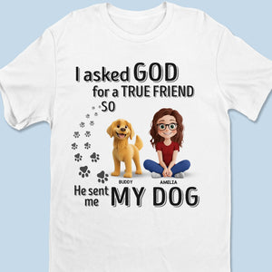 True Friends Are Covered In Fur - Dog Personalized Custom Unisex T-shirt, Premium T-shirt, Hoodie - Gift For Pet Owners, Pet Lovers