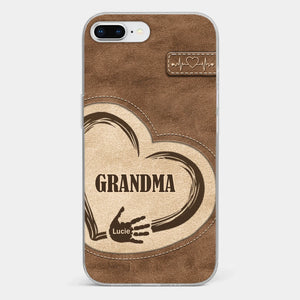 The Heart Of Our Home Is Family - Family Personalized Custom Clear Phone Case - Gift For Family Members