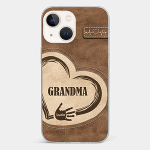 The Heart Of Our Home Is Family - Family Personalized Custom Clear Phone Case - Gift For Family Members