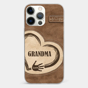 The Heart Of Our Home Is Family - Family Personalized Custom Clear Phone Case - Gift For Family Members