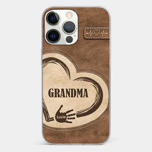 The Heart Of Our Home Is Family - Family Personalized Custom Clear Phone Case - Gift For Family Members