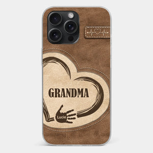 The Heart Of Our Home Is Family - Family Personalized Custom Clear Phone Case - Gift For Family Members