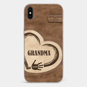 The Heart Of Our Home Is Family - Family Personalized Custom Clear Phone Case - Gift For Family Members