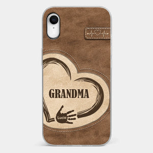 The Heart Of Our Home Is Family - Family Personalized Custom Clear Phone Case - Gift For Family Members