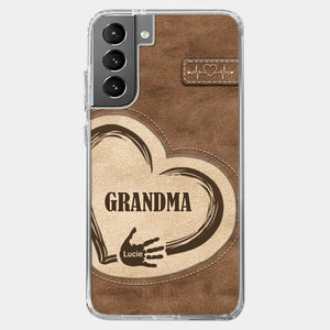 The Heart Of Our Home Is Family - Family Personalized Custom Clear Phone Case - Gift For Family Members