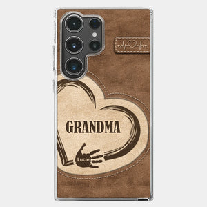 The Heart Of Our Home Is Family - Family Personalized Custom Clear Phone Case - Gift For Family Members