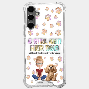 Paws, Love & Unbreakable Bonds - Dog Personalized Custom 3D Inflated Effect Printed Clear Phone Case - Gift For Pet Owners, Pet Lovers