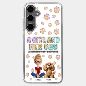 Paws, Love & Unbreakable Bonds - Dog Personalized Custom 3D Inflated Effect Printed Clear Phone Case - Gift For Pet Owners, Pet Lovers