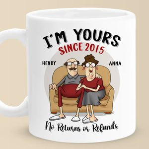 Loving You Is My Forever Plan - Couple Personalized Custom Mug - Gift For Husband Wife, Anniversary