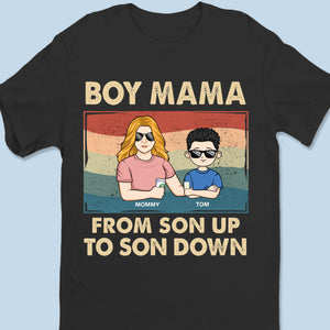 From Son Up To Son Down - Family Personalized Custom Unisex T-shirt, Premium T-shirt, Hoodie - Mother's Day Gift For Mom, Daughter, Son