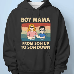 From Son Up To Son Down - Family Personalized Custom Unisex T-shirt, Premium T-shirt, Hoodie - Mother's Day Gift For Mom, Daughter, Son