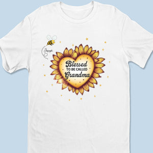My Heart Belongs To Grandma - Family Personalized Custom Unisex T-shirt, Premium T-shirt, Hoodie - Mother's Day Gift For Mom, Grandma