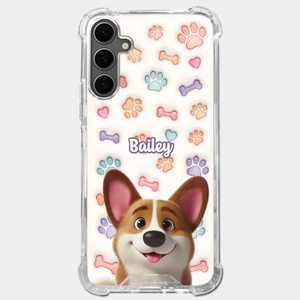 Life’s Ruff, But I’ve Got My Pup - Dog Personalized Custom 3D Inflated Effect Printed Clear Phone Case - Gift For Pet Owners, Pet Lovers