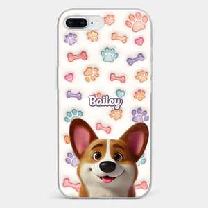Life’s Ruff, But I’ve Got My Pup - Dog Personalized Custom 3D Inflated Effect Printed Clear Phone Case - Gift For Pet Owners, Pet Lovers
