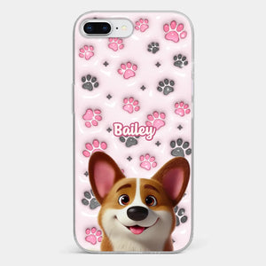 Loyal Paws, Endless Love - Dog Personalized Custom 3D Inflated Effect Printed Clear Phone Case - Gift For Pet Owners, Pet Lovers