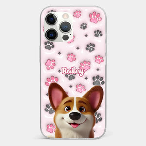Loyal Paws, Endless Love - Dog Personalized Custom 3D Inflated Effect Printed Clear Phone Case - Gift For Pet Owners, Pet Lovers