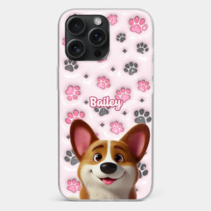 Loyal Paws, Endless Love - Dog Personalized Custom 3D Inflated Effect Printed Clear Phone Case - Gift For Pet Owners, Pet Lovers