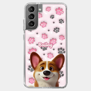 Loyal Paws, Endless Love - Dog Personalized Custom 3D Inflated Effect Printed Clear Phone Case - Gift For Pet Owners, Pet Lovers
