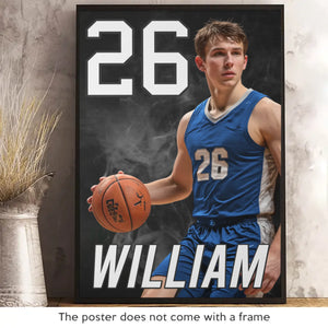 Custom Photo Believe In Your Own Hustle - Personalized Custom Vertical Poster - Gift For Sport Lovers, Sport Players