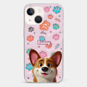 Loyal Hearts Have Four Paws- Dog Personalized Custom 3D Inflated Effect Printed Clear Phone Case - Gift For Pet Owners, Pet Lover