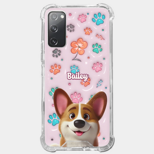 Loyal Hearts Have Four Paws- Dog Personalized Custom 3D Inflated Effect Printed Clear Phone Case - Gift For Pet Owners, Pet Lover
