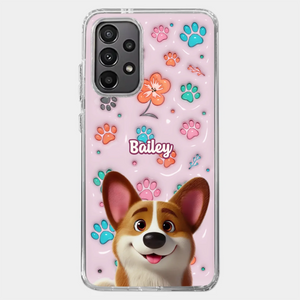 Loyal Hearts Have Four Paws- Dog Personalized Custom 3D Inflated Effect Printed Clear Phone Case - Gift For Pet Owners, Pet Lover