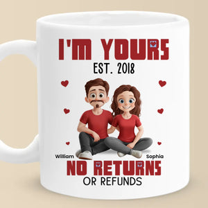 Once Yours, Always Yours - Couple Personalized Custom Mug - Gift For Husband Wife, Anniversary