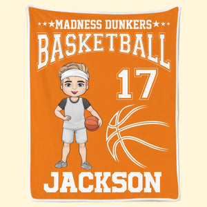 Dream Big, Play Hard - Personalized Custom Blanket - Gift For Sport Lovers, Sport Players