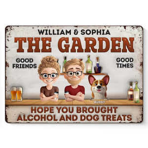 We’ve Got Booze, Barks, And Bad Decisions - Dog Personalized Custom Home Decor Metal Sign - House Warming Gift For Pet Owners, Pet Lovers