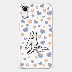 A Bond That Warms The Heart - Family Personalized Custom 3D Inflated Effect Printed Clear Phone Case - Mother's Day, Gift For Mom, Grandma