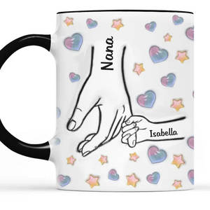 Holding Mama’s Love Forever - Family Personalized Custom 3D Inflated Effect Printed Mug - Mother's Day Gift For Mom, Grandma