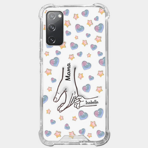 A Bond That Warms The Heart - Family Personalized Custom 3D Inflated Effect Printed Clear Phone Case - Mother's Day, Gift For Mom, Grandma